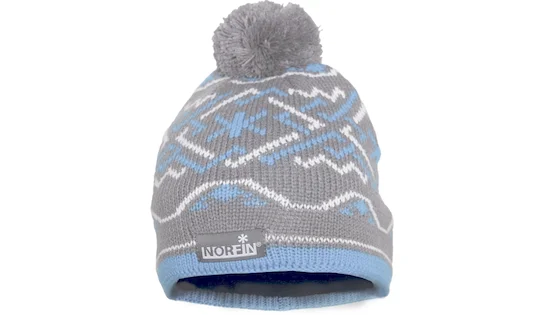 Шапка в'язана жіноч. Norfin Women NORWAY GRAY (підкл.фліс / сіра/100% акрил) р.L