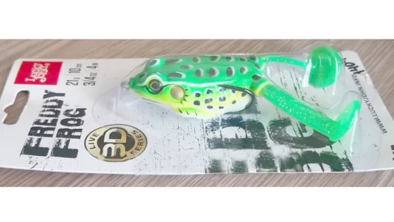 Приманка-жаба гумова поверхня незачеп. FREDDY FROG LJ 3D Series  4" /21g / 007 *6