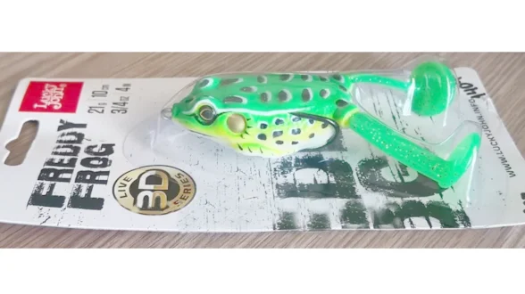 Приманка-жаба гумова поверхня незачеп. FREDDY FROG LJ 3D Series  4" /21g / 007 *6