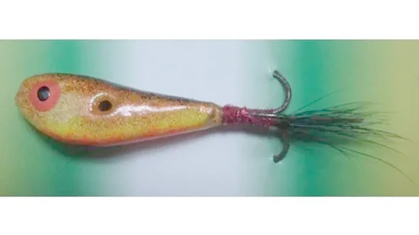 Блешня "бокоплав" 13 гр., хвіст-хутро