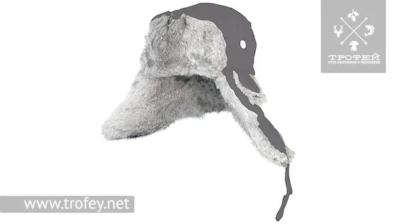 Шапка-ушанка на нат. меху (чёрная )  NORFIN L